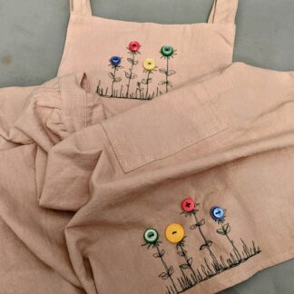 Apron: Nordic style apron linen and cotton