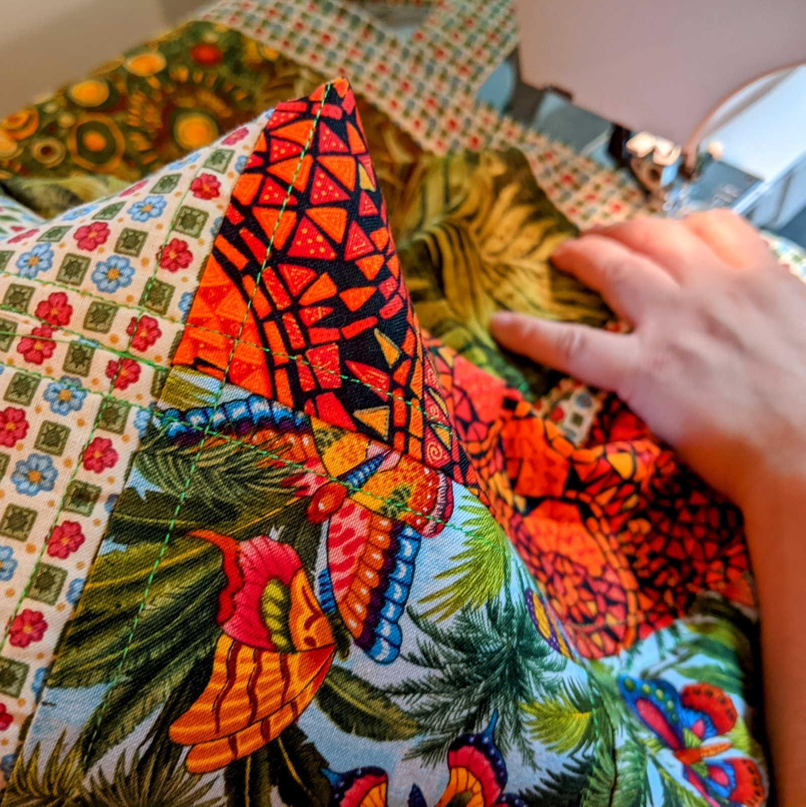 sewing a bag
