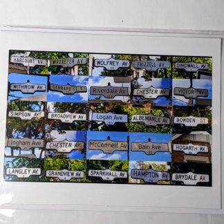 Card: Toronto Neighborhood Street Signs