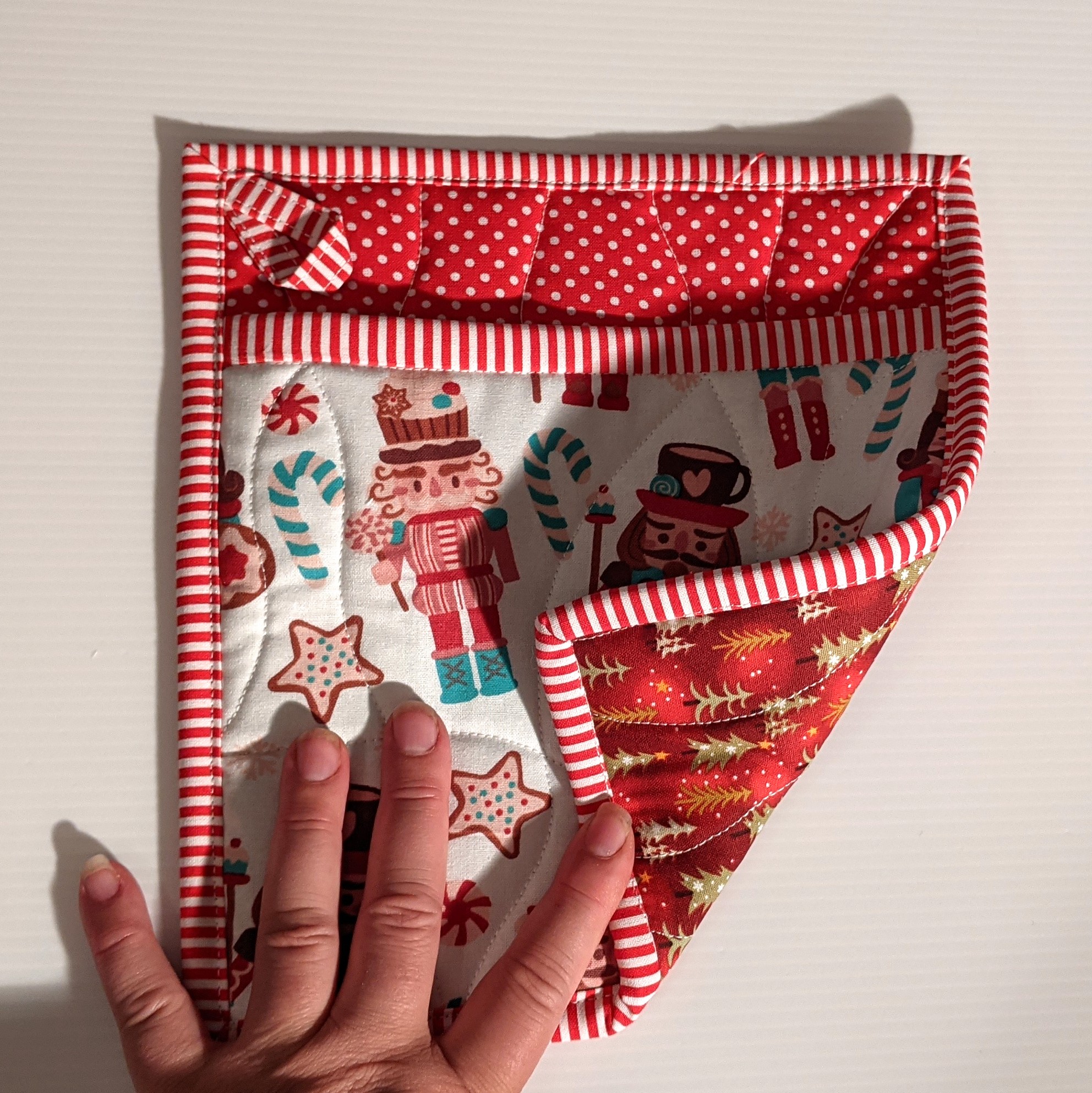 Pot Holder with pocket, quilted - Image 7