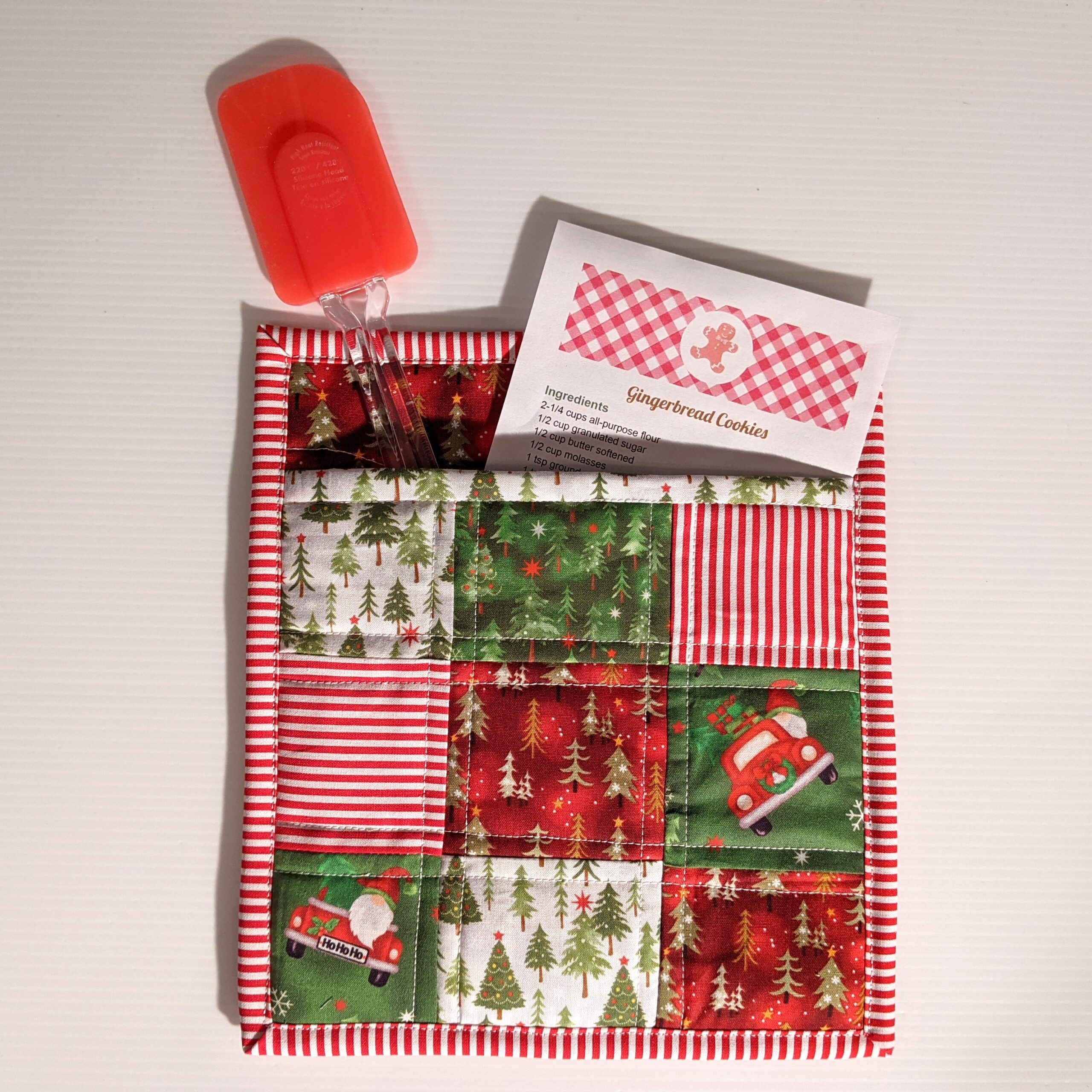 Pot Holder with pocket, quilted - Image 3