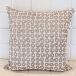 Cushion: circles cream and grey, single